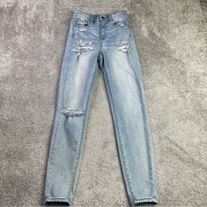 American Eagle Jeans Women’s 00* Blue Light Wash Curvy Super Hi-Rise Jegging